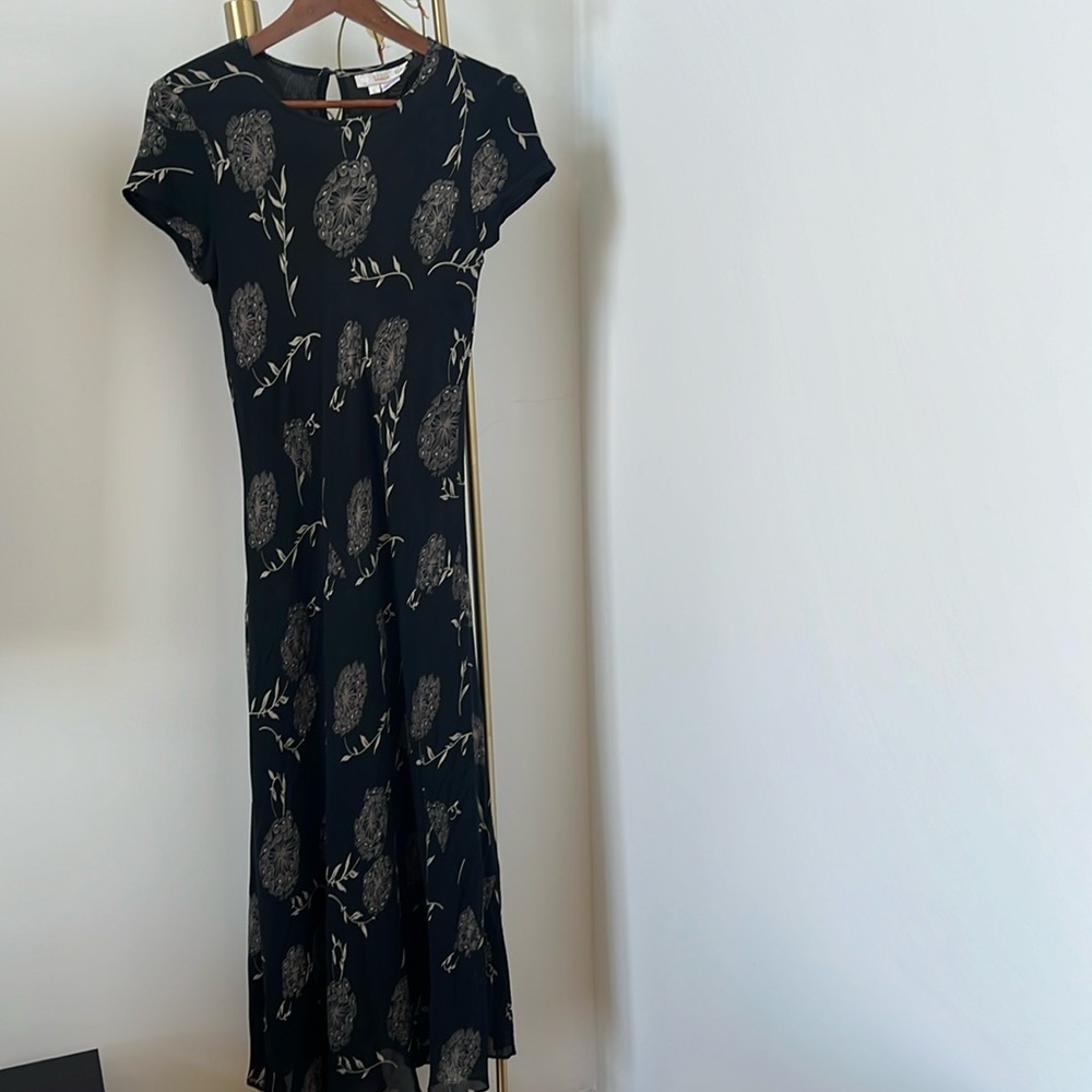 Vintage 100% silk dress